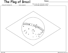 blank brazil flag